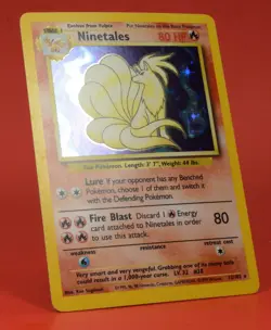 Pokemon TCG English Card Base Set Ninetales 12/102 Holo Rare - Image 3