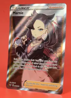 Pokemon English TCG Card Sword & Shield Base Marnie 200/202 Full Art - Image 4