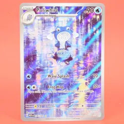 Pokemon English TCG Card MEW EN 151 Poliwhirl 176/165 Full Art Holo - Image 1