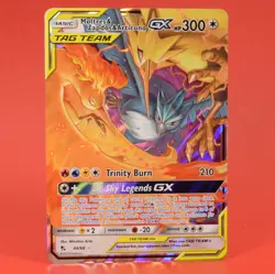 Pokemon English TCG Card Hidden Fates Moltres Zapdos Articuno GX 44/68 Holo - Image 1
