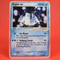 Pokemon TCG English Card ex Emerald Regice ex 98/106 Holo Rare - Image 1