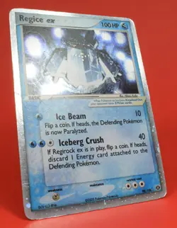 Pokemon TCG English Card ex Emerald Regice ex 98/106 Holo Rare - Image 3