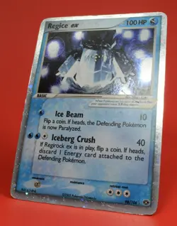 Pokemon TCG English Card ex Emerald Regice ex 98/106 Holo Rare - Image 4