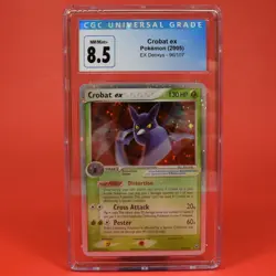 Pokemon English Card ex Deoxys Crobat ex 96/107 CGC 8.5 Graded - Image 1