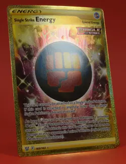 Pokemon TCG English Card Battle Styles Single Strike Energy 183/163 Golden - Image 3