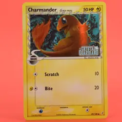 Pokemon TCG Card English ex Crystal Guardians Charmander 49/100 Reverse Holo - Image 1