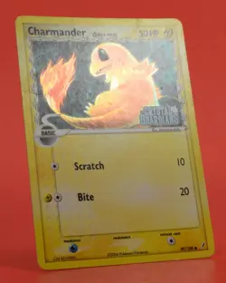 Pokemon TCG Card English ex Crystal Guardians Charmander 49/100 Reverse Holo - Image 3
