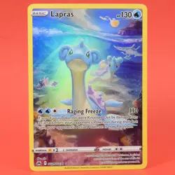 Pokemon English TCG Card Crown Zentih Galarian Gallery GG05/GG70 Lapras Full Art - Image 1