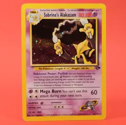 Pokemon TCG English Card Gym Challenge Sabrina's Alakazam 16/132 Holo Rare - Image 1
