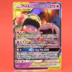 Pokemon English TCG Card Unbroken Bonds Muk & Alolan Muk 61/214 - Image 1