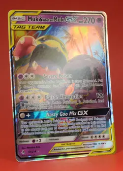 Pokemon English TCG Card Unbroken Bonds Muk & Alolan Muk 61/214 - Image 3