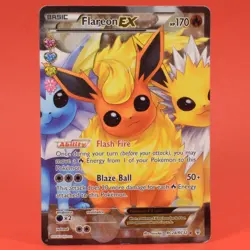 Pokemon TCG English Card Generations Radiant Collection Flareon EX RC28/RC32 - Image 1