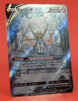Pokemon English TCG Card Crown Zenith Galrian Gallery Zacian V GG48/GG70 - Image 3