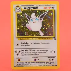 Pokemon TCG Card English Base Set 2 Wigglyuff 19/130 Holo Rare - Image 1