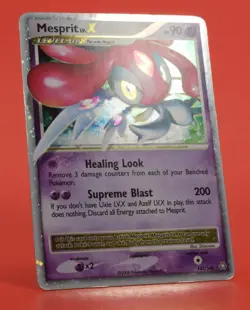Pokemon TCG Card English Legends Awakened Mesprit Lv.X 143/146 Holo - Image 3