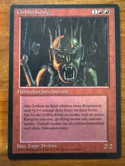 Magic MTG Goblin King Revised FBB German NM! - Image 1