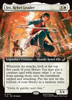 Jet, Rebel Leader X1 EXTENDED ART FOIL-NM/M-Avatar: The Last Airbender - Image 1