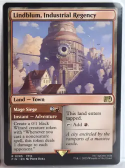 Lindblum, Industrial Regency [New, Near Mint] Rare {Final Fantasy MTG} - Image 1