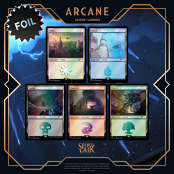 MTG Secret Lair x Arcane: Lands - Traditional Foil Edition New - Sealed - Image 1