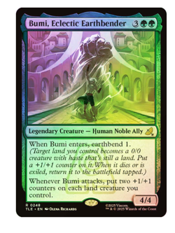 Bumi, Eclectic Earthbender - Foil Avatar MTG - Image 1