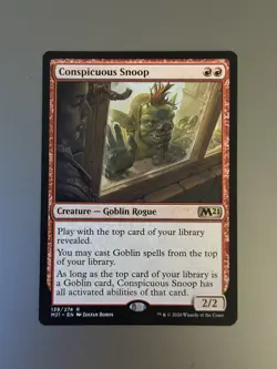 Conspicuous Snoop - Core Set 2021 - NM Magic The Gathering MTG Goblin - Image 1