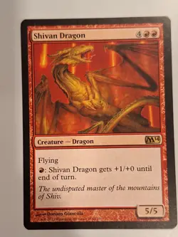 Shivan Dragon - Magic 2014 Core Set Magic the Gathering MTG Nice! - Image 1