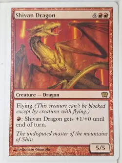 Shivan Dragon - 9th Edition Core Set - Magic the Gathering MTG Nice! - Image 1