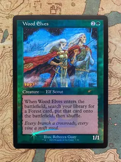 MTG - Wood Elves 5/30 Foil Promo - 30th Anniversary Promo - Near Mint - Image 1