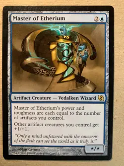 MTG 1x Master of Etherium Duel Decks: Elspeth vs Tezzeret Magic Gathering x1 NM - Image 1