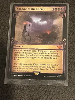Shadow Of The Enemy Foil Showcase LOTR MTG Crimped Mythic - Image 1