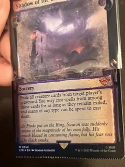 Shadow Of The Enemy Foil Showcase LOTR MTG Crimped Mythic - Image 2