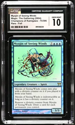 MYOJIN OF SEEING WINDS Champions of Kamigawa Foil Rare CGC 10 MTG - Image 1