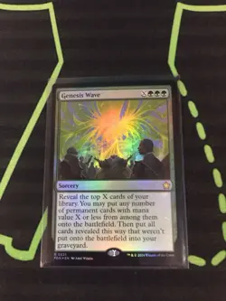 MTG Magic The Gathering Genesis Wave Foil FDN Rare Green Sorcery Commander - Image 1