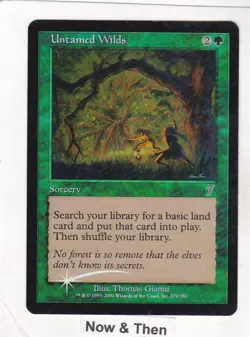 MTG: 7th Edition: FOIL Untamed Wilds: Lightly Played Condition - Image 1