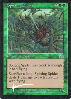 MTG: Prophecy: Foil Spitting Spider: Lightly Played Condition - Image 1