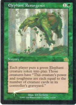 MTG: Prophecy: Foil Elephant Resurgence: Lightly Played Condition - Image 1