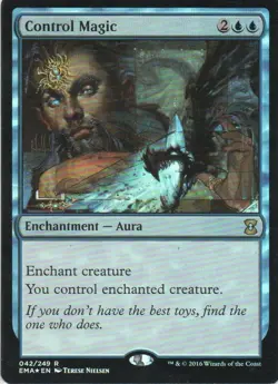 MTG: Eternal Masters: Foil Control Magic: Lightly Played Condition - Image 1