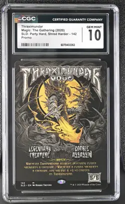 THRAXIMUNDAR Secret Lair Shred Harder CGC 10 MTG [Nostalgium] - Image 1