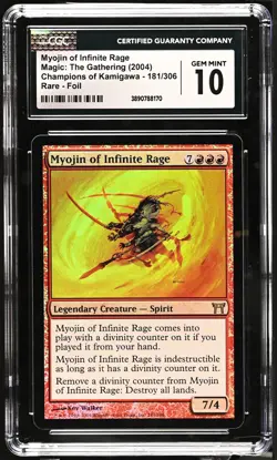 MYOJIN OF INFINITE RAGE Champions of Kamigawa Foil Rare CGC 10 MTG [Nostalgium] - Image 1