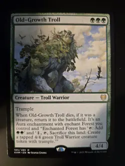 Old-Growth NM Troll Kaldheim MTG FREE SHIPPING - Image 1