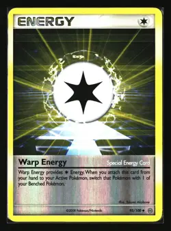 Pokemon WARP ENERGY 95/100 Reverse Holo (2008 Stormfront) LP/Light Play - Image 1
