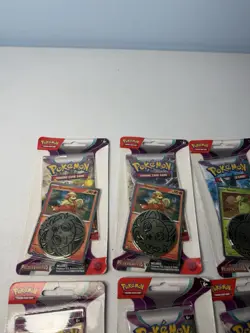 Pokemon Scarlet & Violet Paldea Evolved Booster Pack Lot Of 9 Smoliv Growlithe - Image 5