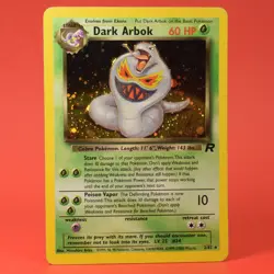 Pokemon TCG English Card Team Rocket 2/82 Dark Arbok Holo Rare - Image 1