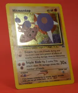 Pokemon TCG English Card Neo Discovery Hitmontop 3/75 Holo Rare - Image 3
