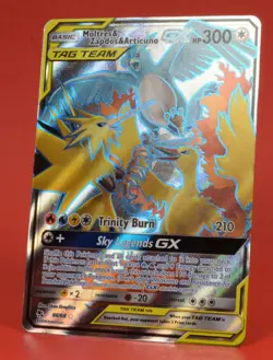 Pokemon English TCG Card Hidden Fates Moltres Zapdos Articuno GX 66/68 Full Art - Image 4