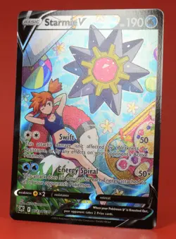 Pokemon English TCG Card Astral Radiance Starmie V TG13/TG30 Full Art - Image 4