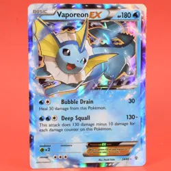 Pokemon TCG English Card Generations Vaporeon EX 24/83 Holo Rare - Image 1