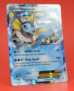 Pokemon TCG English Card Generations Vaporeon EX 24/83 Holo Rare - Image 3