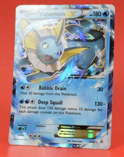 Pokemon TCG English Card Generations Vaporeon EX 24/83 Holo Rare - Image 4