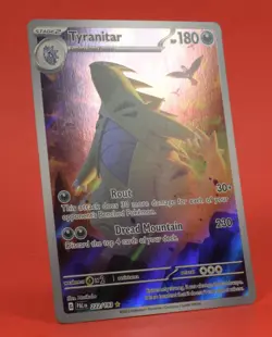 Pokemon English TCG Card PAL EN Paldea Evolved Tyranitar 222/193 Full Art - Image 3